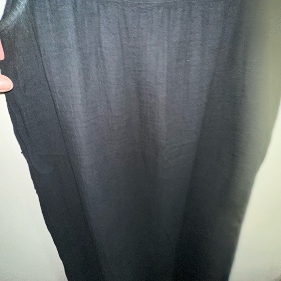 Black sundress with ruffled hem - Picture 2 of 5